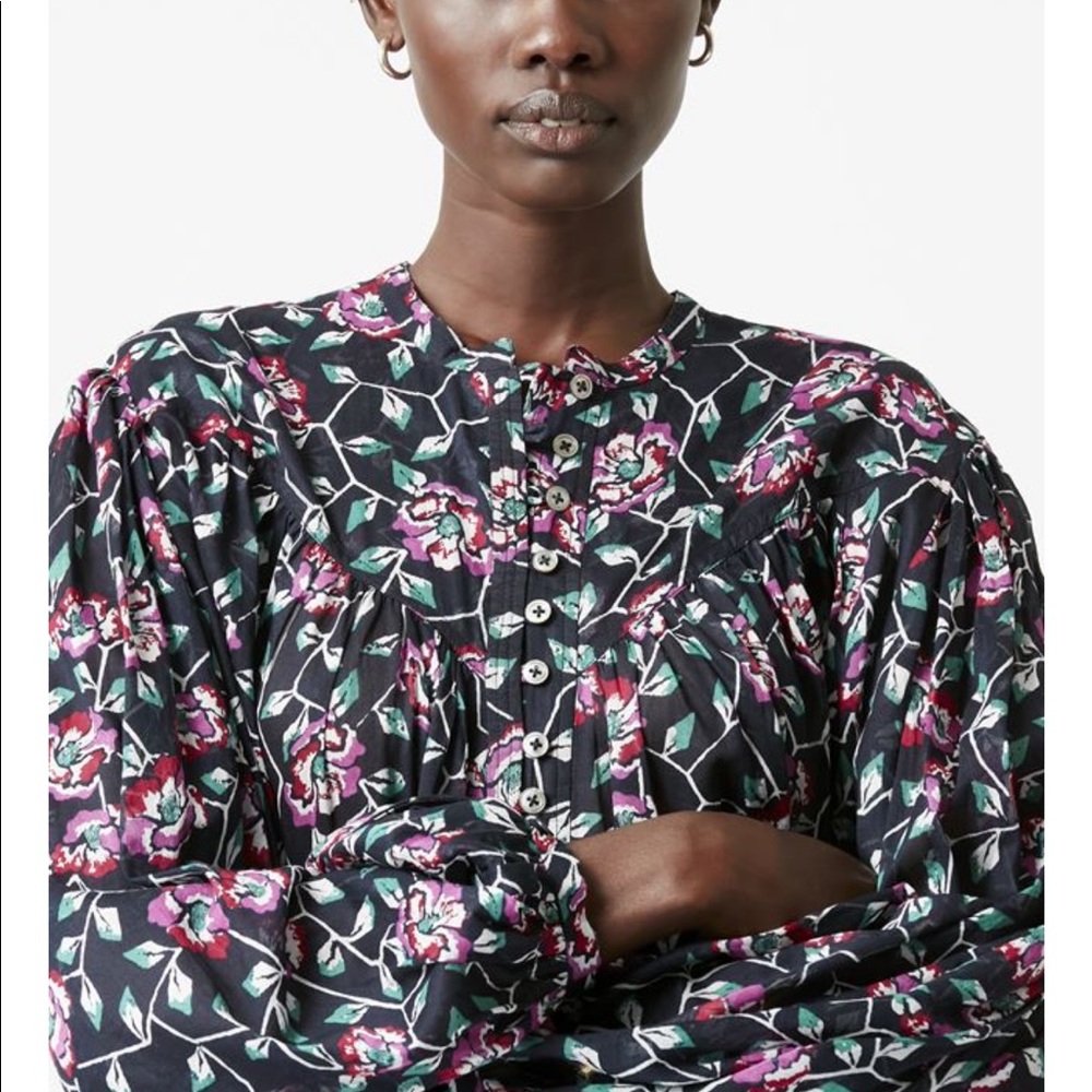 ISABEL MARANT 🟣 SALIKA FLORAL TOP